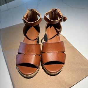 Girls size 1 wedge sandal